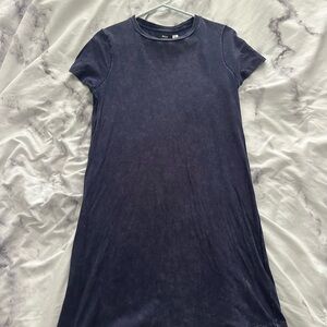 BDG Blue Casual Mini T-Shirt Dress